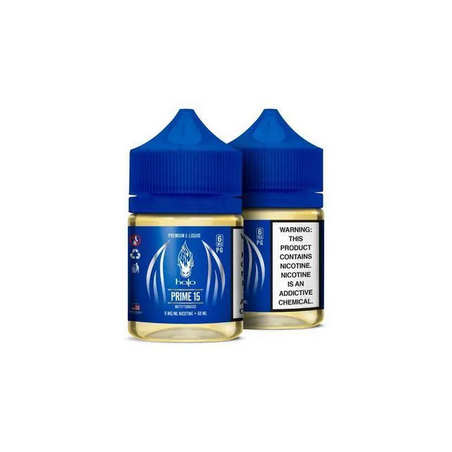 Juice Halo | Prime 15 Nutty Tobacco Free Base Halo E-liquids - 1