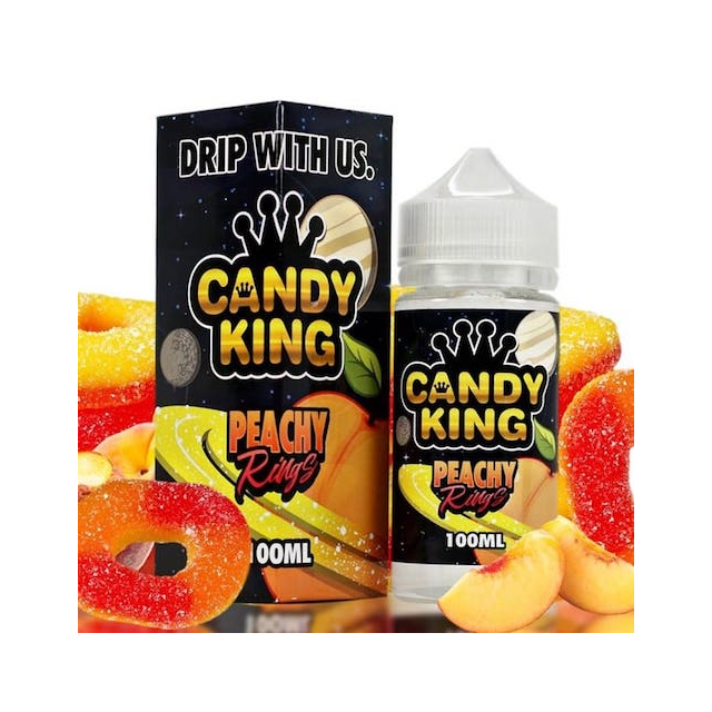 Juice Candy King | Peachy Rings 100ml Free Base Candy King E-liquid - 1