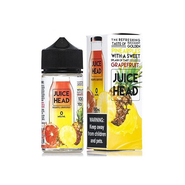 Juice Head E-liquids | Pineapple Grapefruit 100ml Free Base Juice Head E-liquids - 2