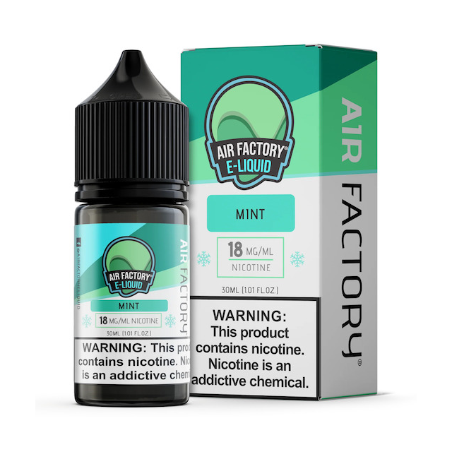 Juice Air Factory E-liquids | Mint 30mL Salt Nic Juice Head E-liquids - 1