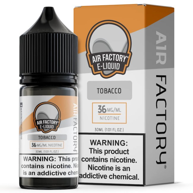 Juice Air Factory E-liquids | Tobacco 30mL Salt Nic Air Factory eliquids - 1