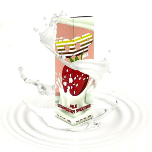 Juice Yoop Milk | Strawberry Smoothie 60mL Free Base Mr Yoop Eliquids - 1