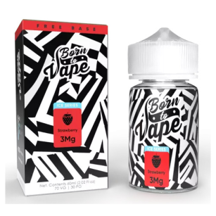 Juice Born To Vape (BTV) Free Base | Strawberry Ice 60mL Born To Vape (BTV) E-liquids - 1