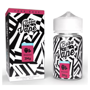 Juice Born To Vape (BTV) Free Base | Strawmint 60mL Born To Vape (BTV) E-liquids - 1