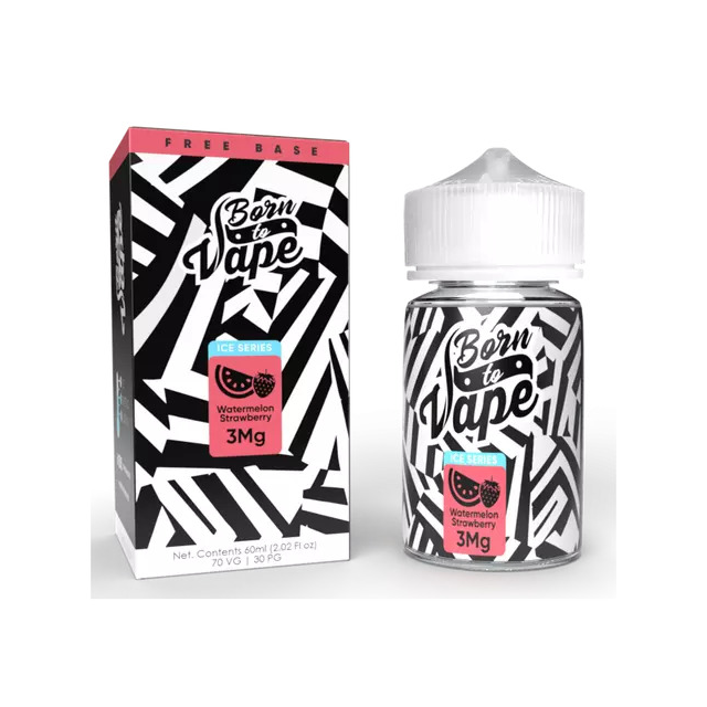 Juice Born To Vape (BTV) Free Base | Watermelon Strawberry 60mL Born To Vape (BTV) E-liquids - 1