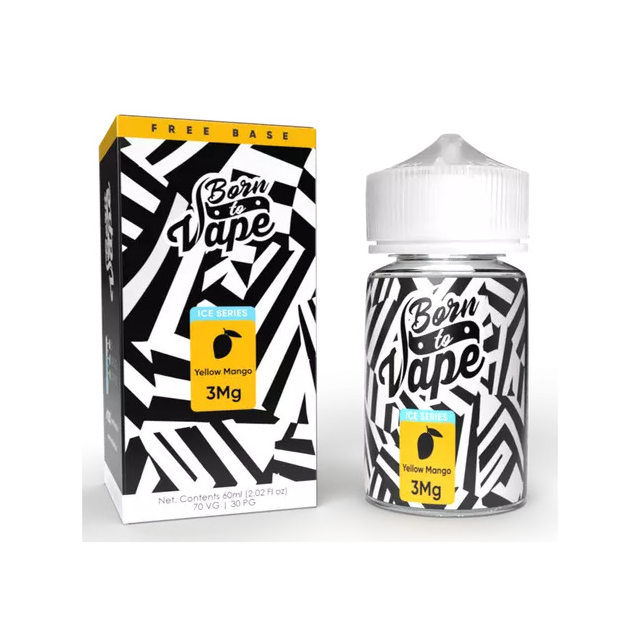 Juice Born To Vape (BTV) Free Base | Yellow Mango Ice 60mL Born To Vape (BTV) E-liquids - 1