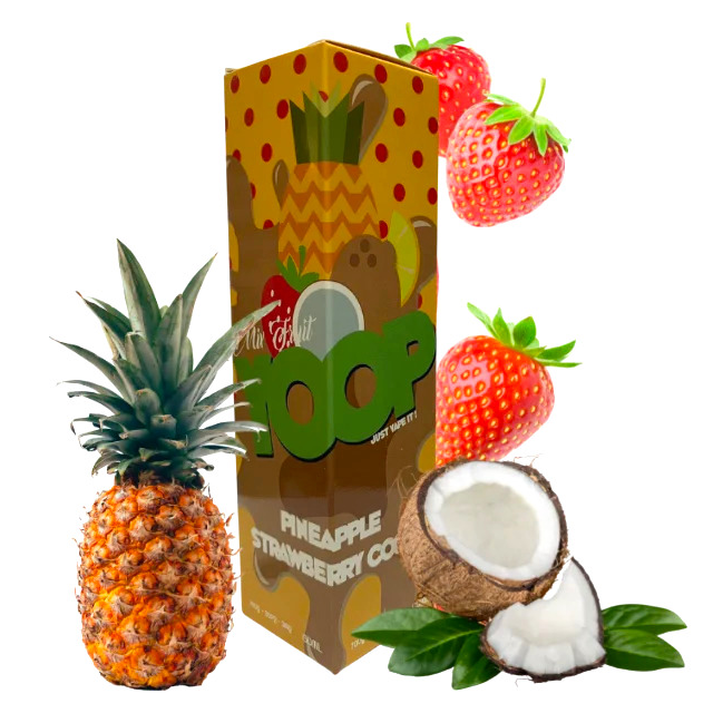 Juice Yoop Mix Fruit | Pineapple Strawberry Coco 60mL Free Base Mr Yoop Eliquids - 1