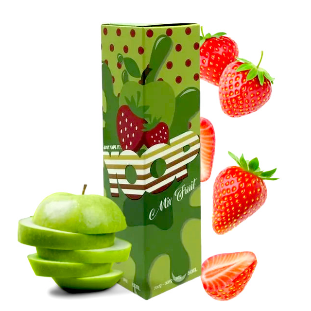 Juice Yoop Mix Fruit | Strawberry Green Apple 60mL Free Base Mr Yoop Eliquids - 1